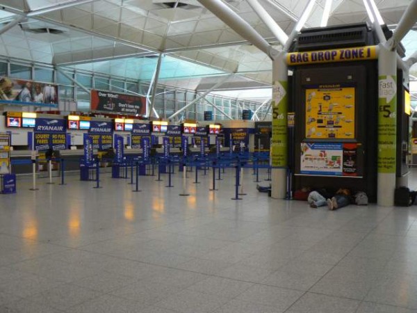 Stansted ve 3 ráno