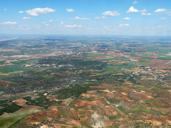 Final approach na letiště Madrid - Barajas.