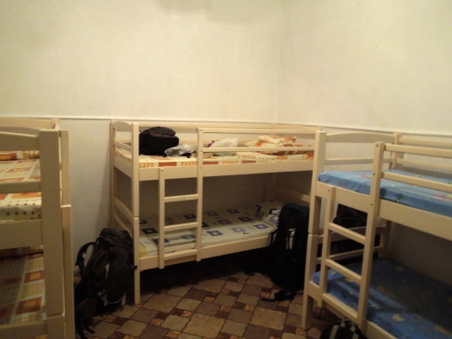 Moje postel vpravo dole