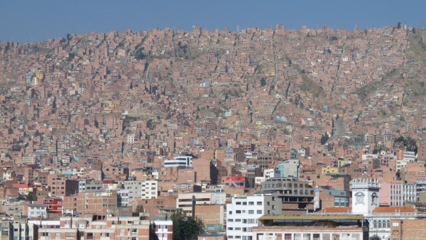 La Paz - foceno z okna hotelu