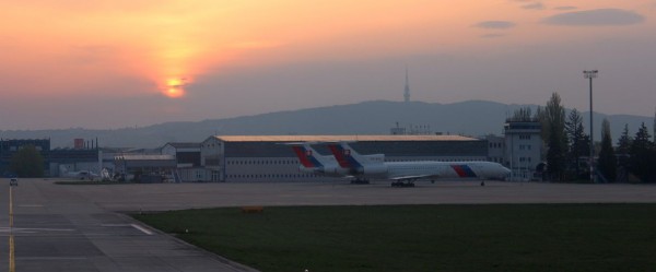 Západ Slnka nad Bratislavou