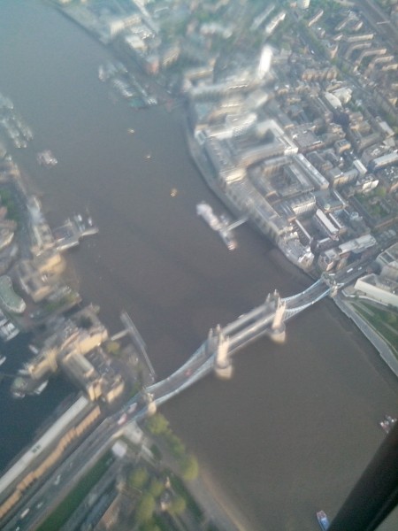 Tower Bridge při otočce