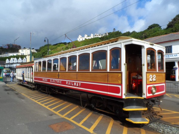 Nase souprava smer Laxey