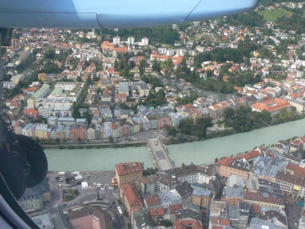 Innsbruck a řeka, po které je pojmenován