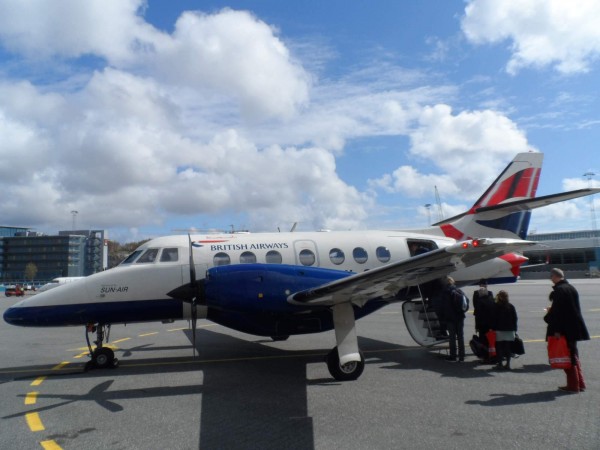 Nas Jetstream 32 OY-SVB do Bergenu