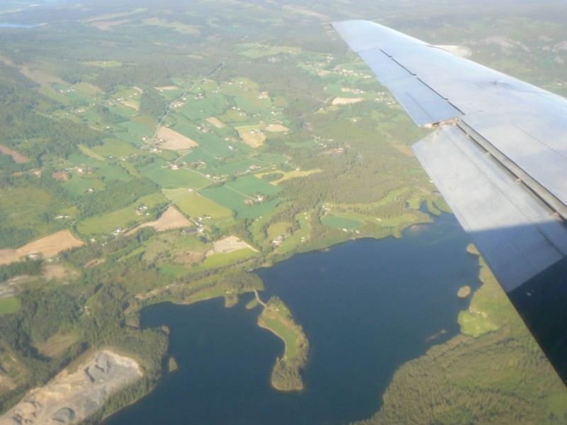 Přiblížení na Fagernes