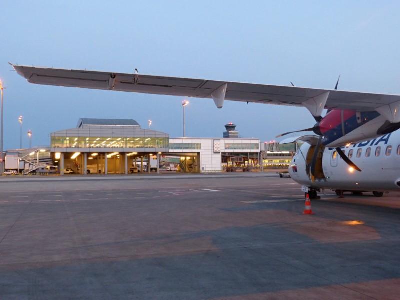 JU614 - po přistání