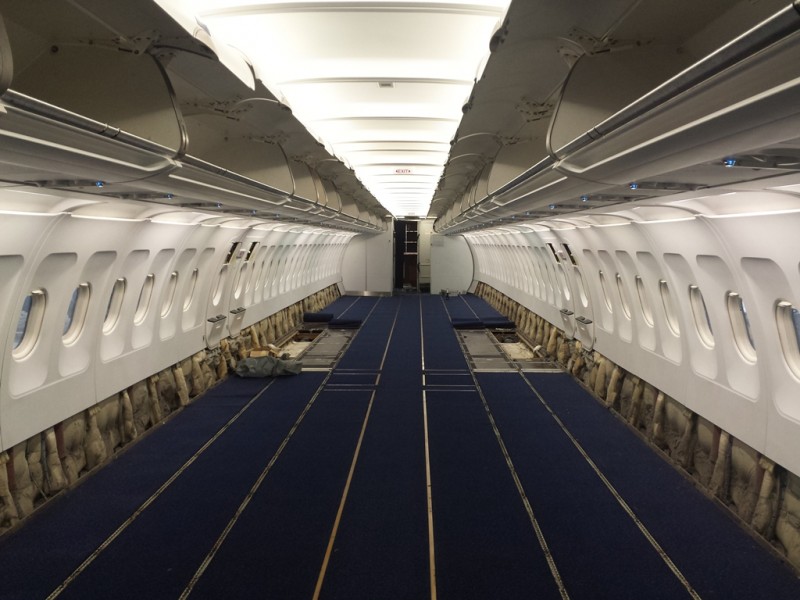 Brussels Airlines A319 Během přestavby/údržby