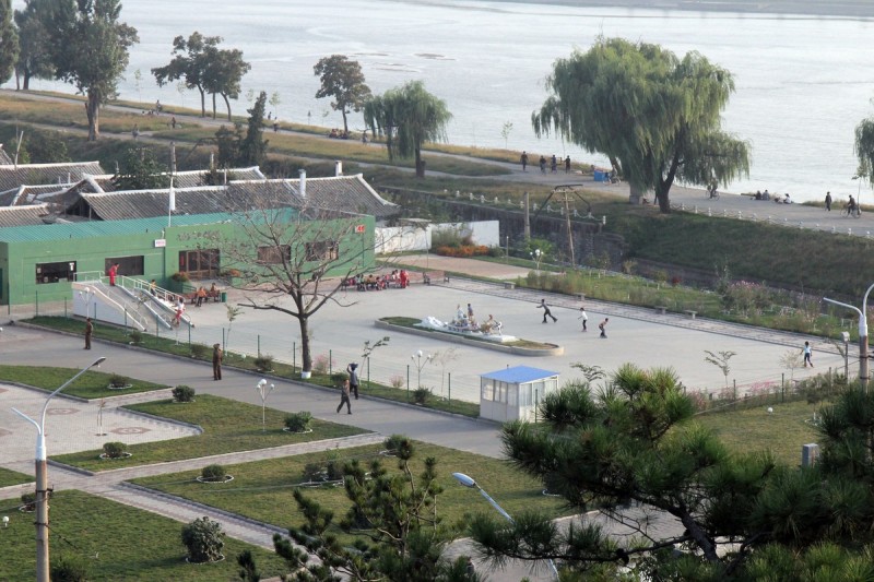 Severokorejský skatepark