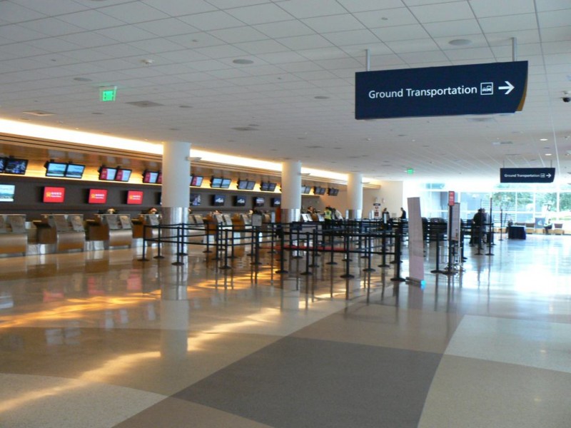 Check-in area