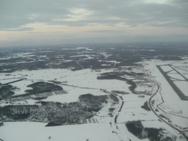 Po startu z letiště Vantaa
