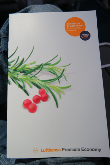 Menu v Premium Economy