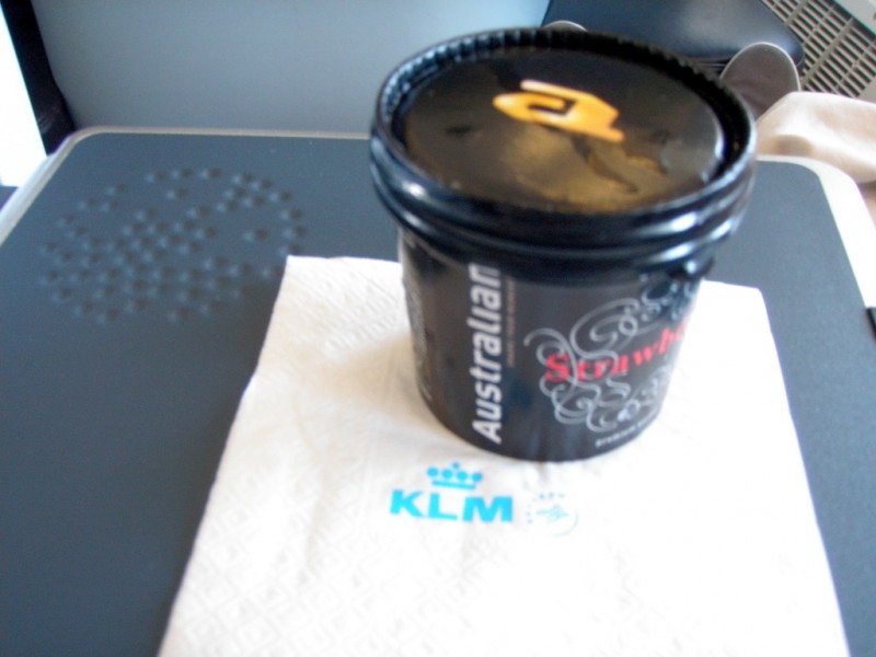 33. australská zmrzlina,letuška mi ji podávala se slovy  lžičku máte pod víčkem.JPG