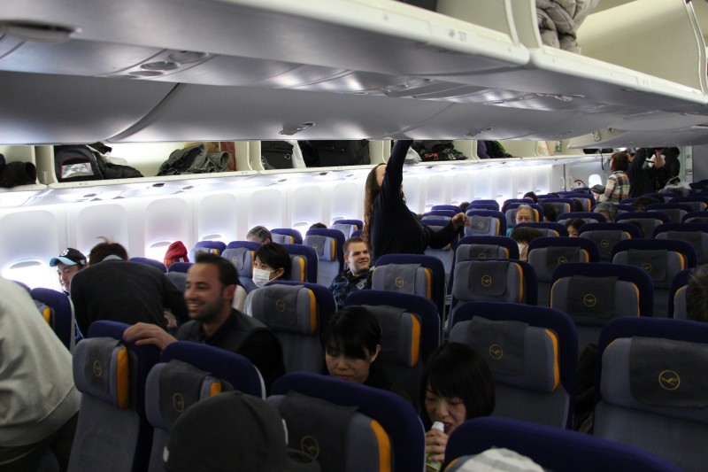 pomalu ale jistě se plnící kabina 747-8