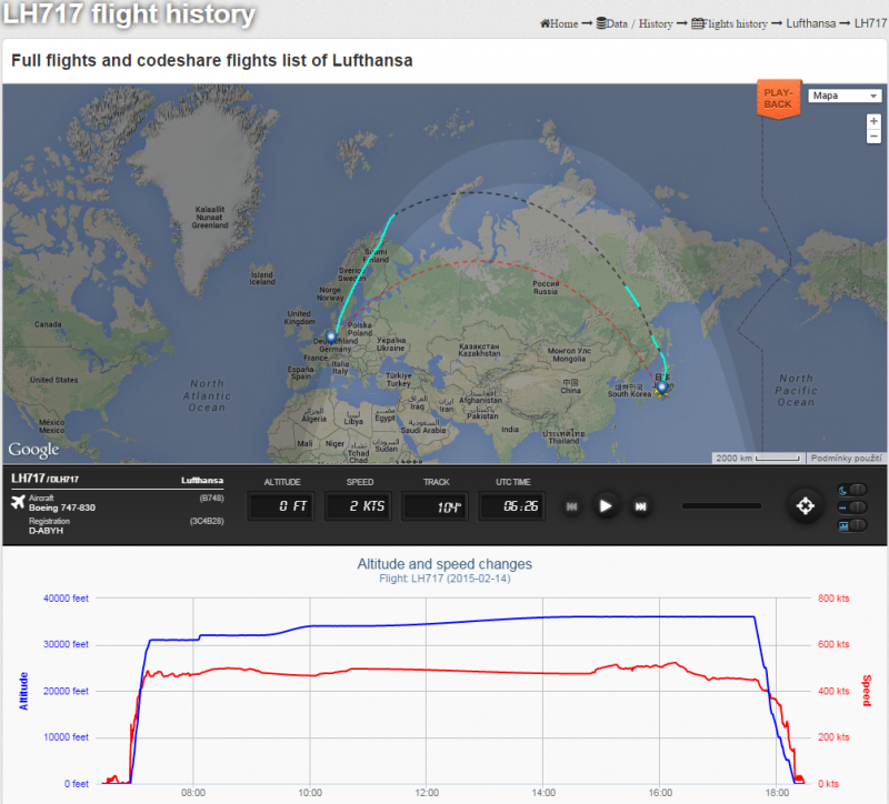HND-FRA / LH-717<br />14.2.2015