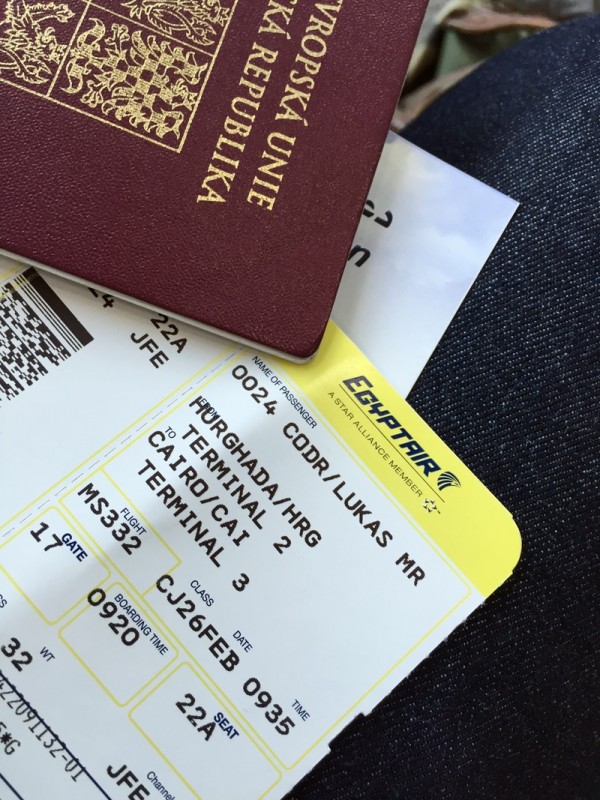 Boarding pass Egyptairu