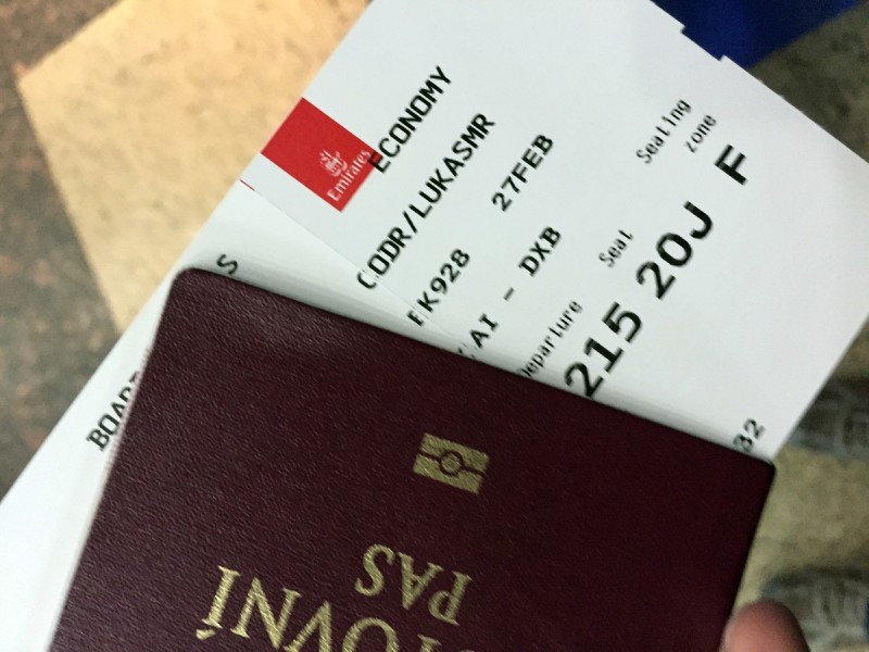 Boarding pass Emirates