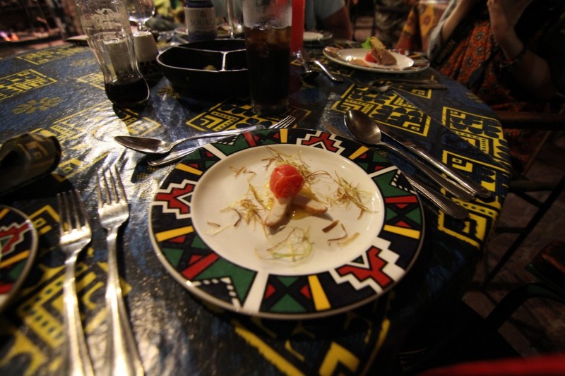 Předkrm v restauraci Boma