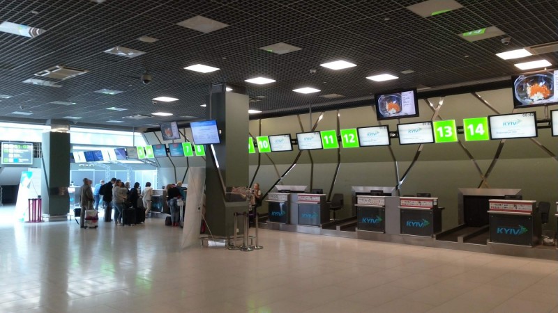 Check-in area
