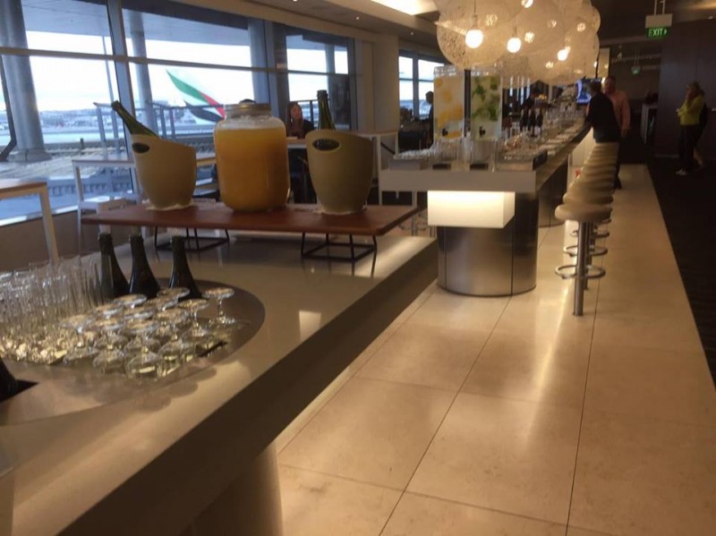 QF Business class lounge
