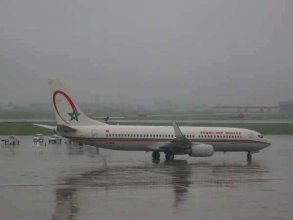 Royal Air Maroc pri pojezdu ke stojance