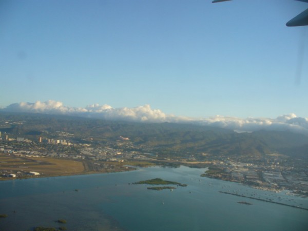 Honolulu z letadla