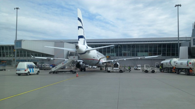 Michaeluv airbus, kterym letel do ATH