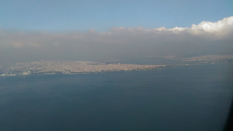 Letecký pohled na Istanbul