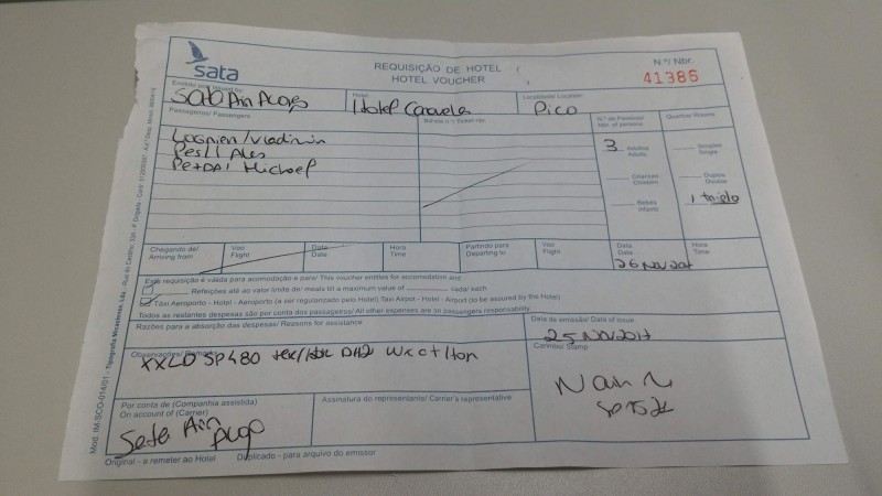 Hotelovy voucher na ostrove Pico