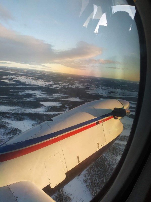 je pred nami 35 min let do Lulea