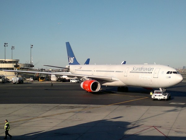 Scandinavian Airlines na Newarku