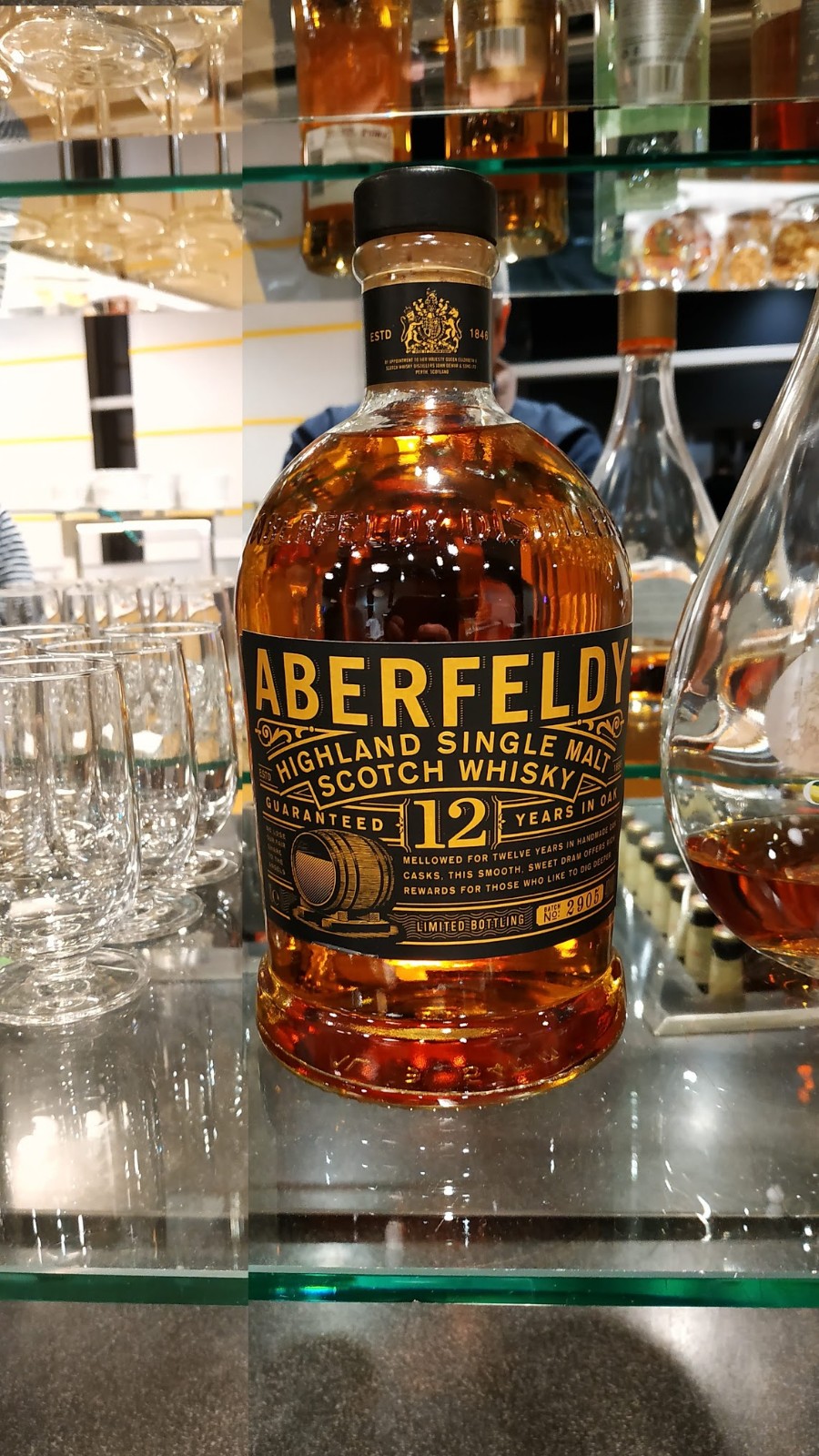 Single Malt Aberfeldy jsem v Senator salonku v DRS necekal