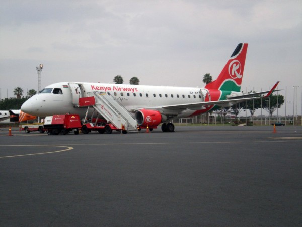 Kenya Airways na stojánce