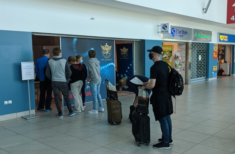 Fronta na koronáč test