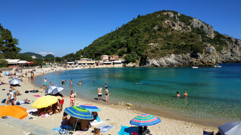plaz Spiridon pobliz Paleokastritsa