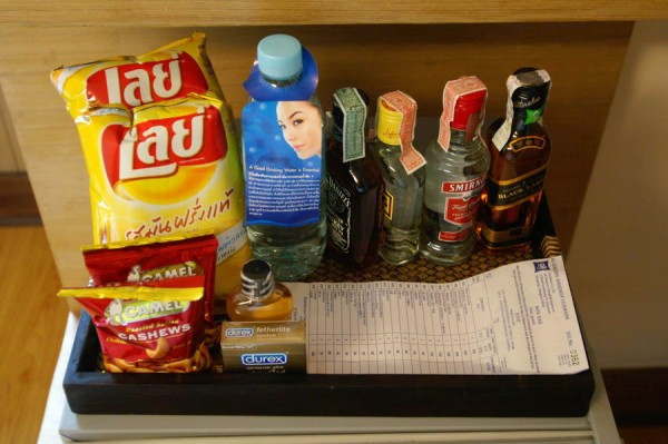Minibar v detailu 2