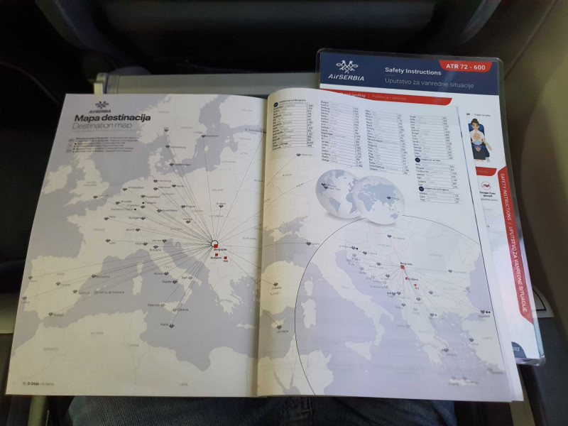 Hustá síť linek Air Serbia