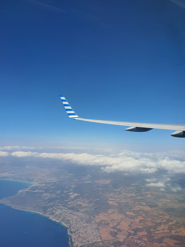 Mallorka po vzletu z 24R a otočce 180°