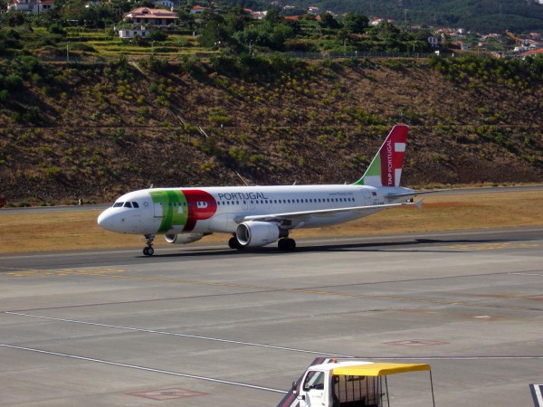 Tap Portugal po priletu z LGW