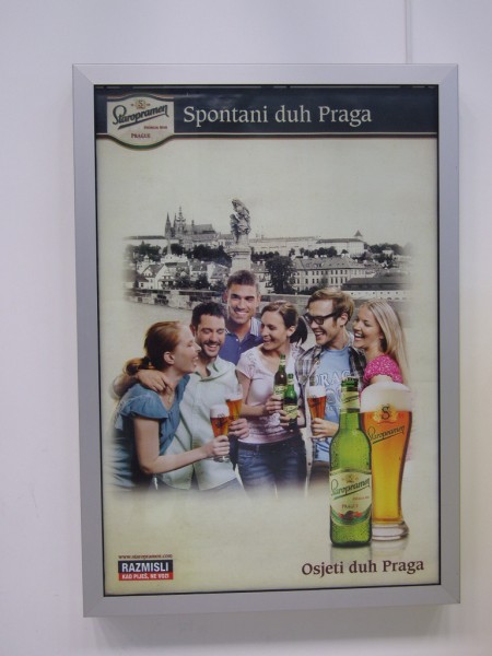 Jak jsme zjistili, Staropramen je v Chrovatsku velmi popularni, zvlast ve Splitu by dostani skoro vsude.