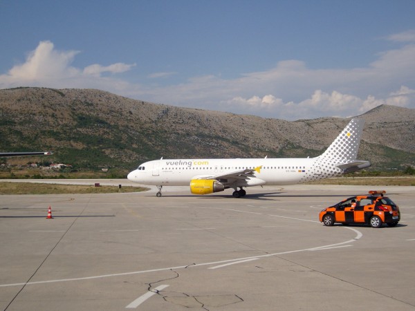 Vueling pred odletem do Barcelony