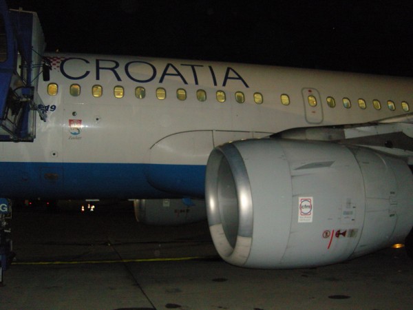 Nastup do A319 na let do SPU