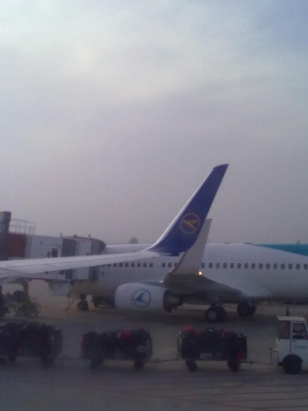 winglets vedle Luxairu