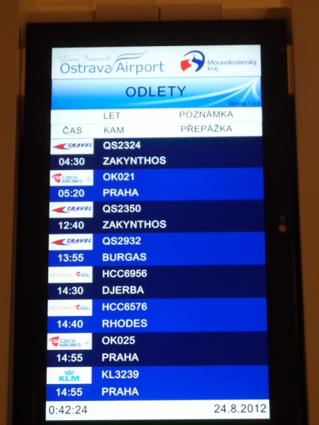 Dnesni odlety