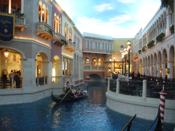 Las Vegas - hotel Venetian uvnitř
